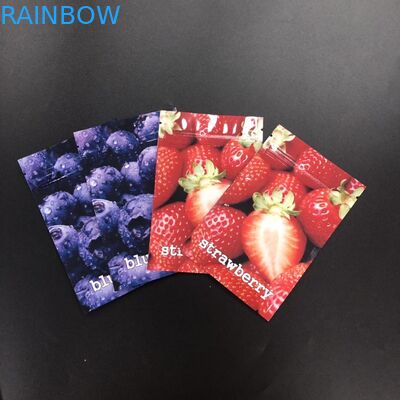 Bahan Foil Berlapis Glossy Herbal Dupa Kemasan 3 Sisi Sealed Flat Bag Kustom Dicetak