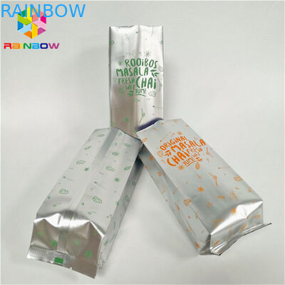 Waterproof Foil Pouch Kemasan Stand Up Coffee Bag Gravnre Mencetak Dengan Ventilasi