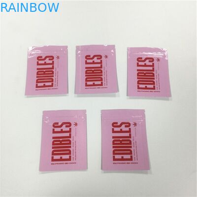 Glossy Surface Printed Ziplock Bags Aluminium Foil Laminasi Permen Gummy Kemasan