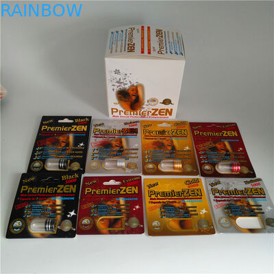 Premier ZEN Pria Peningkatan Kinerja Seksual Pil Blister Kotak Kertas Kemasan