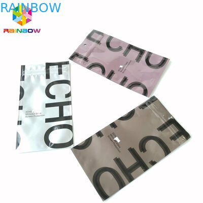 Aluminium Foil Ziplock Packing Bags Tiga Sisi Sealed Plastik Kosong Kantong Teh