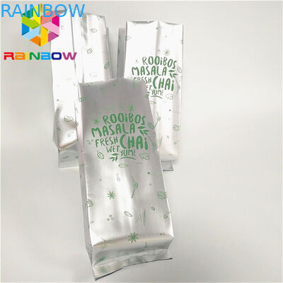 Kemasan Kantong Plastik Laminated Side Gusset Panas Seal Vacuum Massal Tea Valve Bag