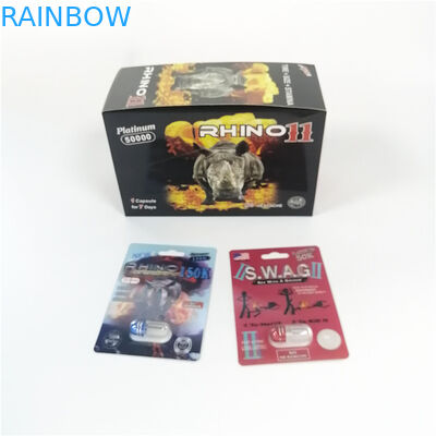 Kemasan Kartu Blister Ramah Lingkungan Kartu Seksual Laki-Laki Dengan Peel Sticker