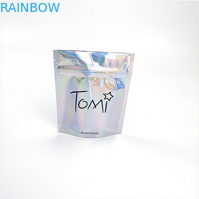 Tas Kosmetik Organizer Degradable Bio Cetak Kustom Laser Holografik 100% Daur Ulang