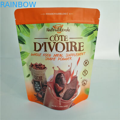 Heat Seal Kantong Plastik Kemasan Kantung Biji Kopi Roasted Powder Dengan Ziplock