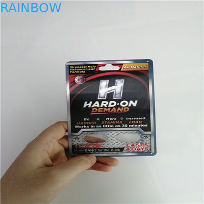 Kartu Blister Kartu Tambahan Laki-laki Kemasan Kustom Dicetak Kartu Badak 69 Seks Pill 3D