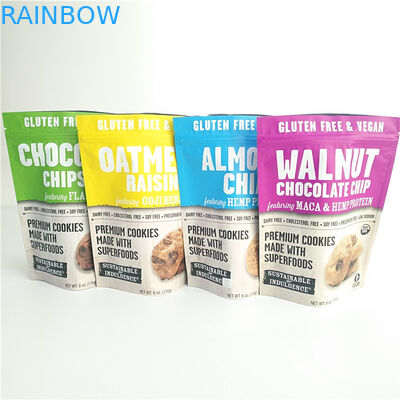 Gluten Free Snack Bag Packaging Makanan Kemasan Cookies Bau Tas Bukti Dengan Ziplock