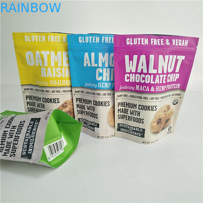 Gluten Free Snack Bag Packaging Makanan Kemasan Cookies Bau Tas Bukti Dengan Ziplock