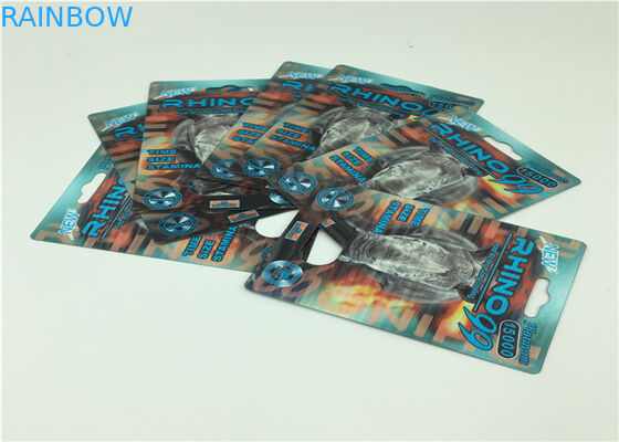 Kemasan Kartu Kertas Tahan Lama Untuk Pria Meningkatkan Kinerja Seks Pills Seks