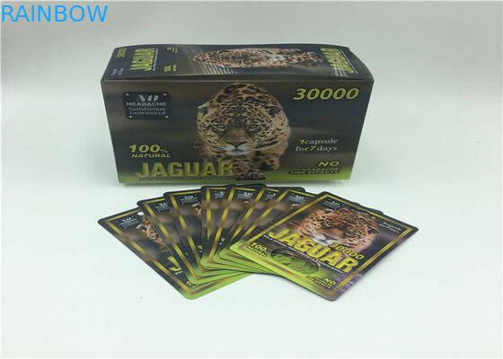 Kemasan Kartu Blister Hitam FX 35000 Series Kertas Kotak Display Untuk Pil Peningkatan Pria