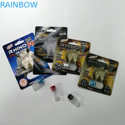 Powful Men Sex Power Medicine Kemasan Kartu Blister Peningkatan Seksual Badak 69 Pills Pack