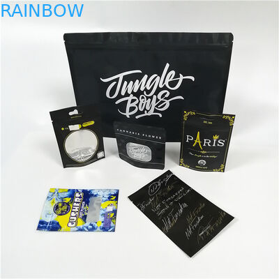 Jelas Jendela Aluminium Foil Kantung Kemasan Cbd Weed Mylar Plastik Doypack Paket Dengan Zipper