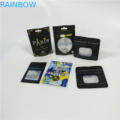Jelas Jendela Aluminium Foil Kantung Kemasan Cbd Weed Mylar Plastik Doypack Paket Dengan Zipper