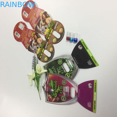 Merek Badak 69 Kapsul Pil Kartu Blister Plastik 3d Seks Pil Kemasan Disesuaikan