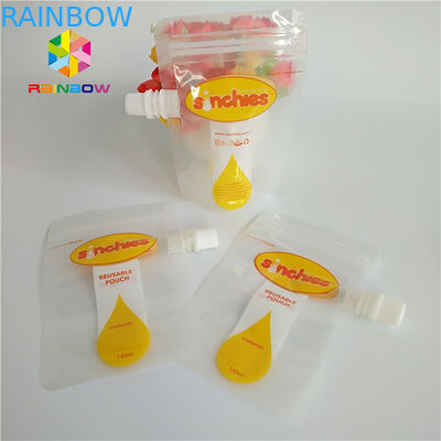 Reusable Liquid Stand Up Spout Pouch Kemasan Baby Food Packing Squeeze Bag