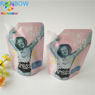Reusable Liquid Stand Up Spout Pouch Kemasan Baby Food Packing Squeeze Bag