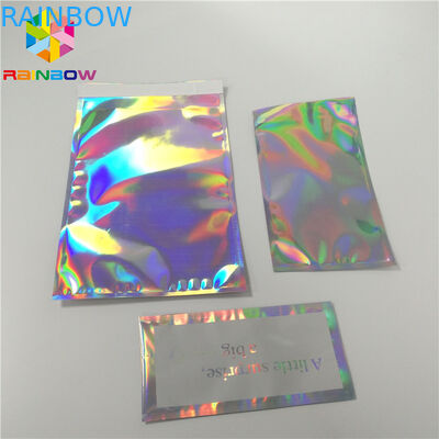 Self Adhesive Hologram Envelop Bags 8x12 Inch Untuk Case Telepon / Pakaian Packing
