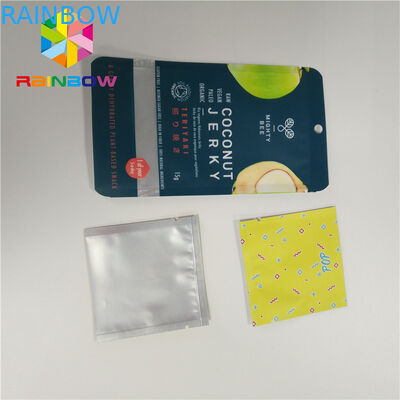Matte Aluminium Foil Packaging Bags Tiga Side Seal Pouch Untuk Paket Kosmetik Makeup
