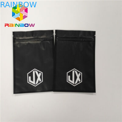 Mylar Smell Proof Foil Pouch Kemasan Kantung Plastik Self Seal Dengan Resealable Zipper