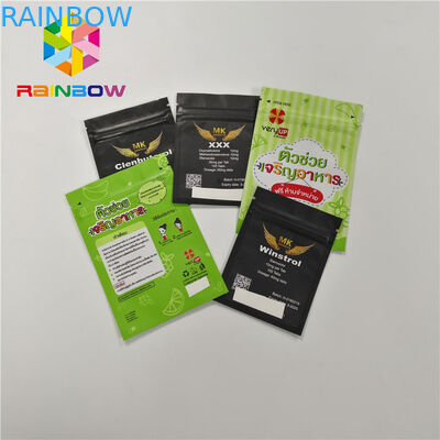 Mylar Smell Proof Foil Pouch Kemasan Kantung Plastik Self Seal Dengan Resealable Zipper