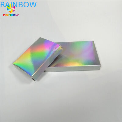 Disesuaikan Dicetak Glitter Paper Box Packaging Kosmetik Holographic Laser Untuk Hadiah