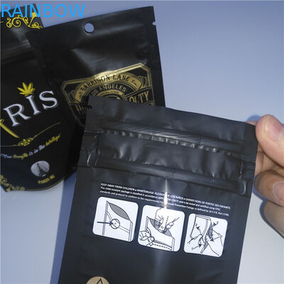 Kustom Dicetak Matte Herbal Dupa Kemasan Tas Mylock Foil Pengunci Ziplock