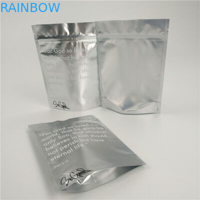 Bahan Laminasi Kantong Plastik Kemasan Sliver Medical Ziplock Bag Stand Up