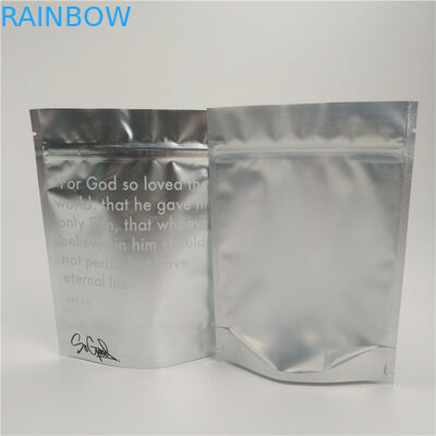 Bahan Laminasi Kantong Plastik Kemasan Sliver Medical Ziplock Bag Stand Up