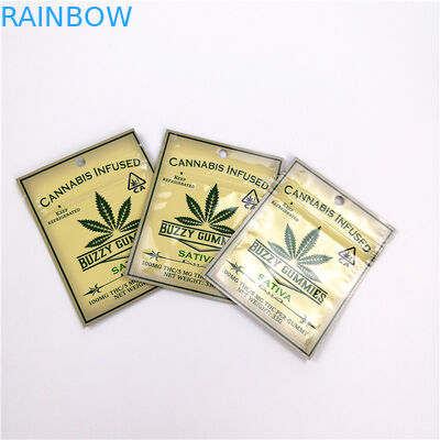 Cbd Gummies Mylar Panas Segel Tas Kemasan Bau Bukti Tahan Kantong Tembakau Kosong