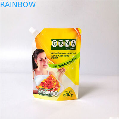 Minuman Plastik Stand Up Kantong Reusable Juice Fruit Drink Spouted Bag Dengan Cap