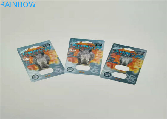 Mamba 3d Efek Kartu Blister Kemasan Pencetakan Disesuaikan Untuk Pil Seks Kapsul