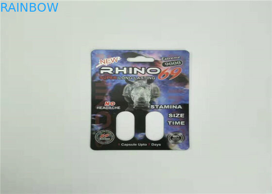 Mamba 3d Efek Kartu Blister Kemasan Pencetakan Disesuaikan Untuk Pil Seks Kapsul