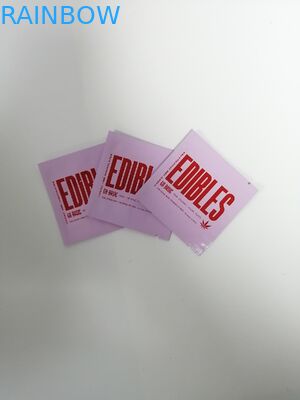 3.5 / 7 Gram Plastik Mylar Ziplock Tas Weed Bukti Untuk Permen Bunga Gummies