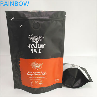 Digital Printed Moisture Proof Foil Pouch Kemasan Coffee Pouch Dengan Valve / Ziplock