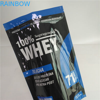 Stand Up Pouch Kustom Dicetak Snack Bags Kopi Bubuk Coklat Kemasan 5lb 2kg