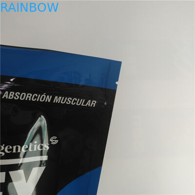 Stand Up Pouch Kustom Dicetak Snack Bags Kopi Bubuk Coklat Kemasan 5lb 2kg