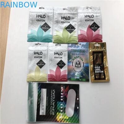 Resealable Three-Side Sealed Aluminium Foil Ziplock Bag Bukti Kelembaban Makanan