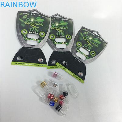 Kemasan Kartu Blister Daur Ulang Terbang Dengan Kartu Peluru Kapsul Pria Terbang Dengan Peluru