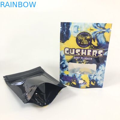 Mylar Foil Gushers Bags Herbal Dupa Kemasan Pills Packing Stand Up Pouch Logo Kustom