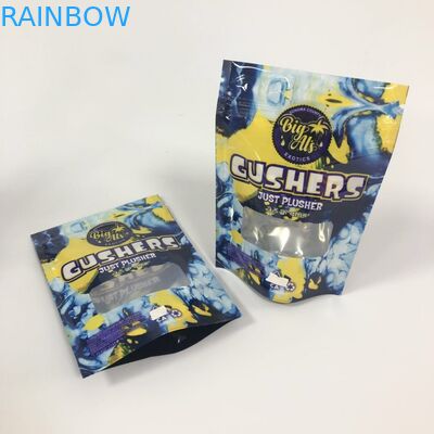 Mylar Foil Gushers Bags Herbal Dupa Kemasan Pills Packing Stand Up Pouch Logo Kustom