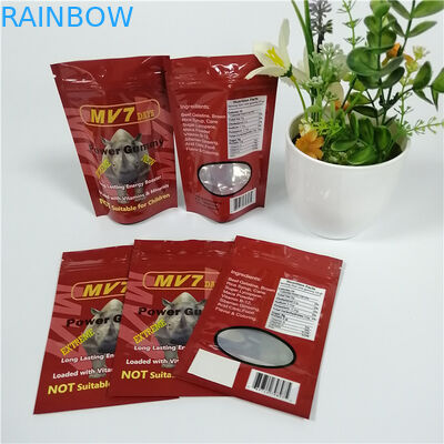 Grip Sealed Herbal Incense Packaging Aluminium Foil Ziplock Bags Untuk Rhino Capsule Powder