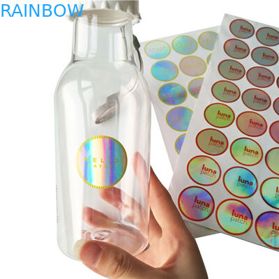 Label Botol / Jar Menyusut Lengan Bulat 3d Laser Holographic Hologram Sticker