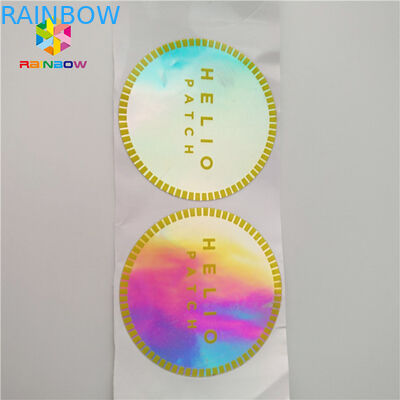 Label Botol / Jar Menyusut Lengan Bulat 3d Laser Holographic Hologram Sticker