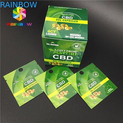 Digital Printing Herbal Kemasan Dupa CBD Gummy Gummies Permen Rami Alami