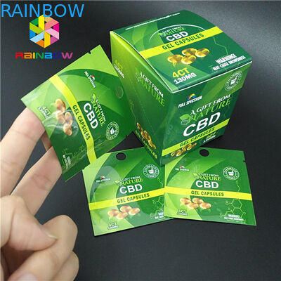 Digital Printing Herbal Kemasan Dupa CBD Gummy Gummies Permen Rami Alami