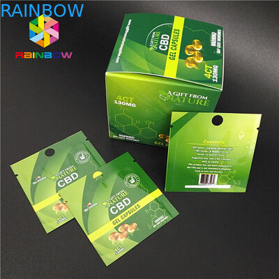 Digital Printing Herbal Kemasan Dupa CBD Gummy Gummies Permen Rami Alami