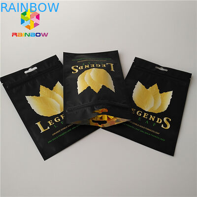 Kustom Dicetak Stand Up Pouch Foil Mylar Plastik Tas Pipa Tembakau Ziplock Penggunaan Herbal