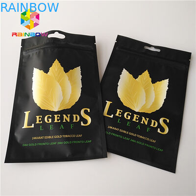 Kustom Dicetak Stand Up Pouch Foil Mylar Plastik Tas Pipa Tembakau Ziplock Penggunaan Herbal