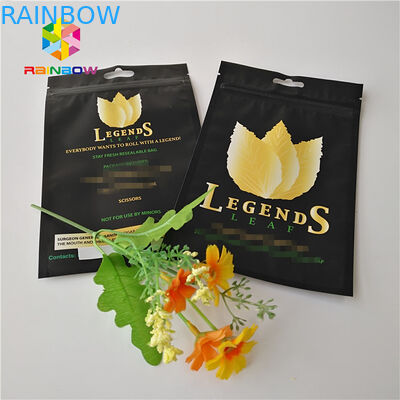 Kustom Dicetak Stand Up Pouch Foil Mylar Plastik Tas Pipa Tembakau Ziplock Penggunaan Herbal