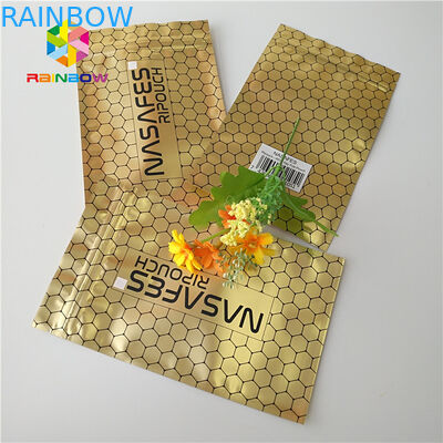 Kustom Dicetak Stand Up Pouch Foil Mylar Plastik Tas Pipa Tembakau Ziplock Penggunaan Herbal
